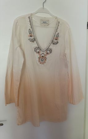 Malvin Tunika, Sommerbluse mit Pailletten, Grösse S