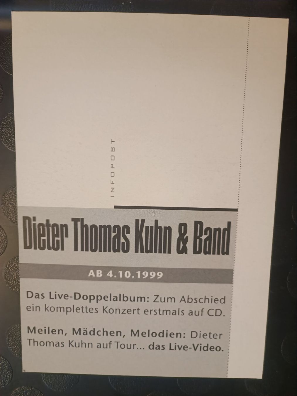 Autografi: Dieter Thomas Kuhn - handsigniert – Usato da Menziken venduto da Artographs 1