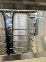 5 Edelstahl Behälter GN 1/3 Typ E3 Glacenorm für Gelateria