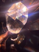 Diamantförmige, farbenfrohe Lampe mit Fernbedienung - NEU