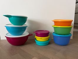 Lot de 9 Tupperware, idéal pour pic-nic