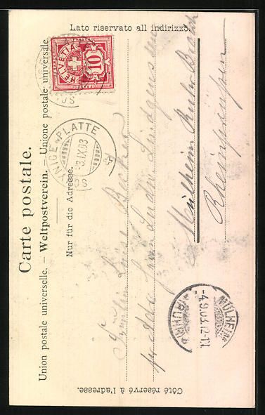 Cartoline postali: AK Brünigbahn, Passhöhe – Usato da Berlin venduto da bartko-reher 1