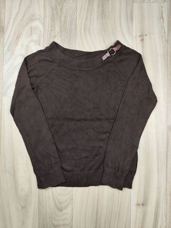 Pullover LAUREN RALPH LAUREN braun Kragen mit Schnalle L