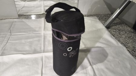 Schwarze Babyflaschentasche, Thermotasche, Top Zustand! (52)