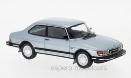 Saab 90 Phase II 1986-1987 hellblau met. / schwarz     1:43