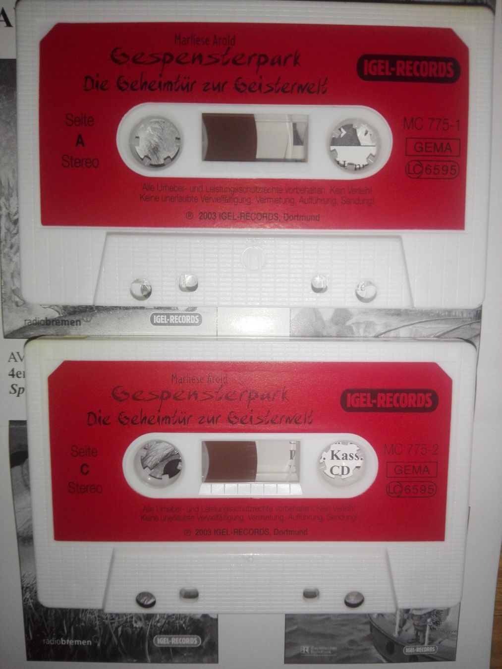 Musicassette: Gespensterpark  (Marliiese Arold)  > 4'MCs < – Usato da St.Gallen venduto da elk2023 7