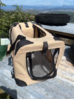 Kleine, fast neue Hunde Transportbox, faltbar