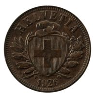 Schweiz / Suisse - 2 Rappen - 1926