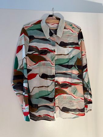Bluse gemustert, La Redoute, Gr. 42 Neu