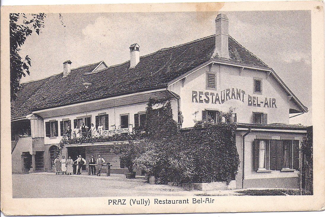 Ansichtskarten: PRAZ, restaurant Bel - Air – Gebraucht aus Les Verrières von Scampi0