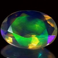 Oval Faceted Ethiopian Welo Opal 1.40 Cts #A3