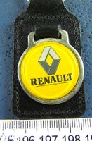 RENAULT AUTO LOGO SCHLÜSSELANHÄNGER LEDRIG VINTAGE
