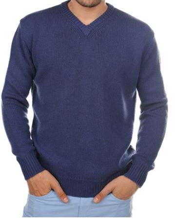 Balldiri Kaschmir Pullover Herren V-Ausschnitt 100% 8-fädig