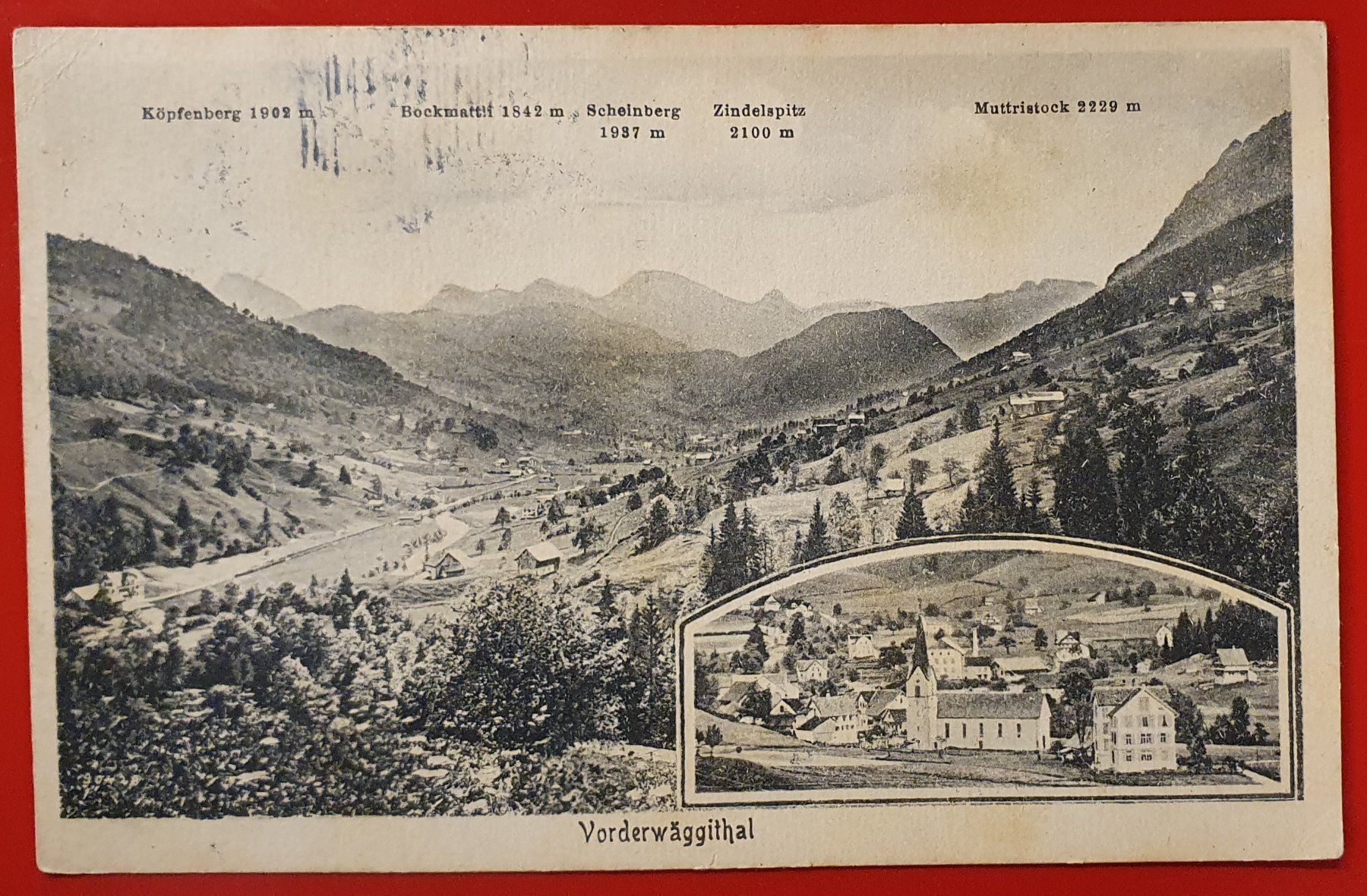 Cartoline postali: Vorderwäggithal 1922 – Usato da Kreuzlingen venduto da Rschweiz1