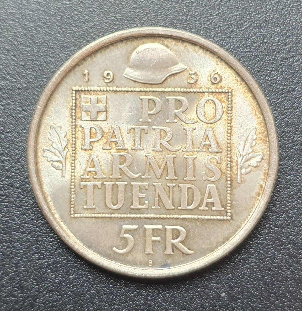 Tutti le monete: 5FR PRO PATRIA ARMIS TUENDA – Usato da Aubonne venduto da Bluebird2 1