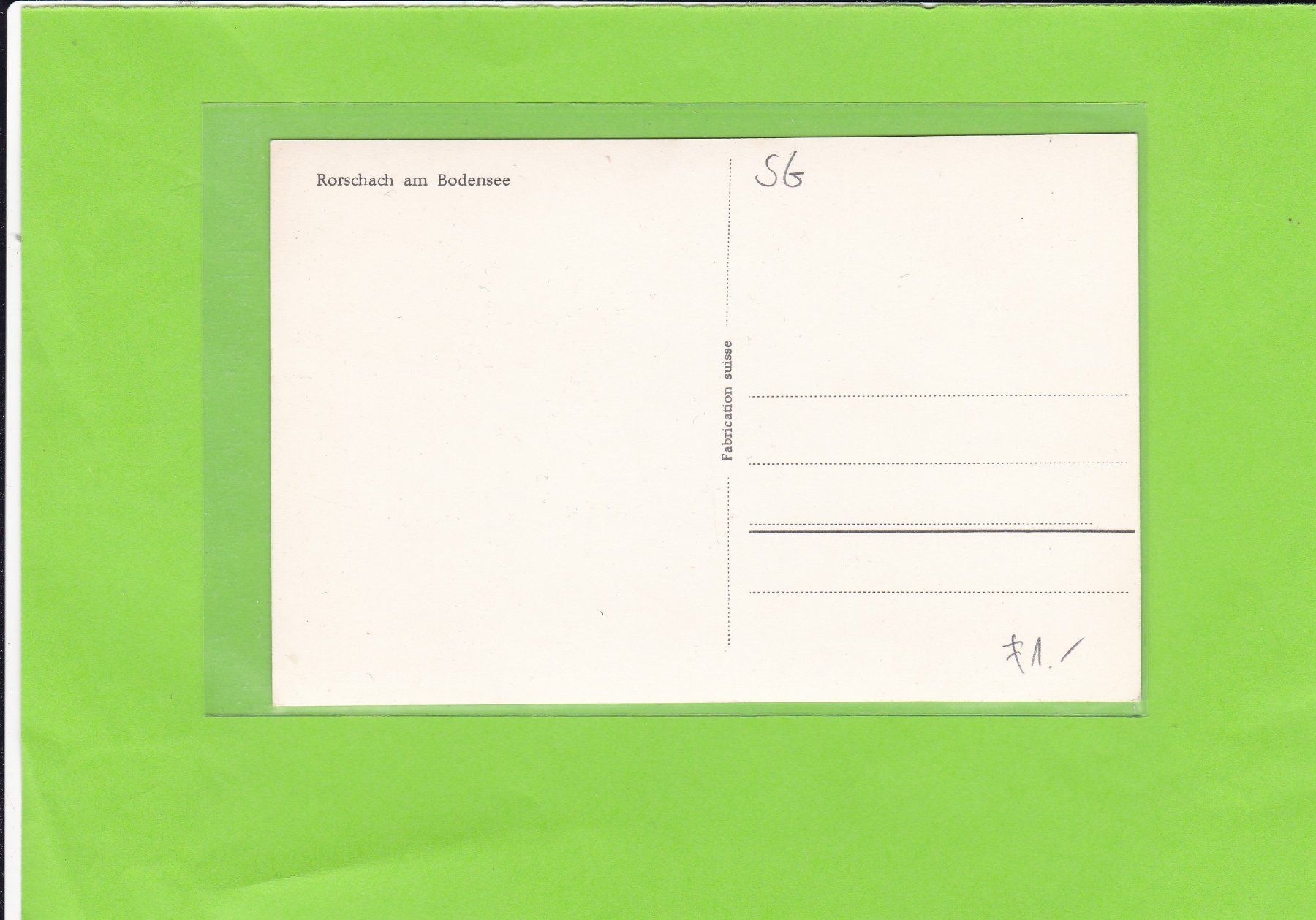 Cartoline postali: Rorschach am Bodensee – Usato da St. Peterzell venduto da neckertal 1