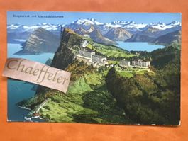Ansichtskarte Bürgenstock Vierwaldstättersee Pension Restaur
