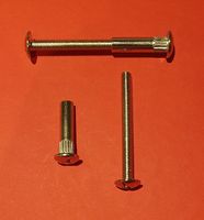 2x Möbelschrauben Hülsenschrauben (Holzdicke 76-86 mm) NEU