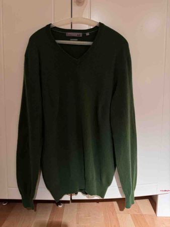 Warren & Parker Pure Cashmere Pullover, M, grün