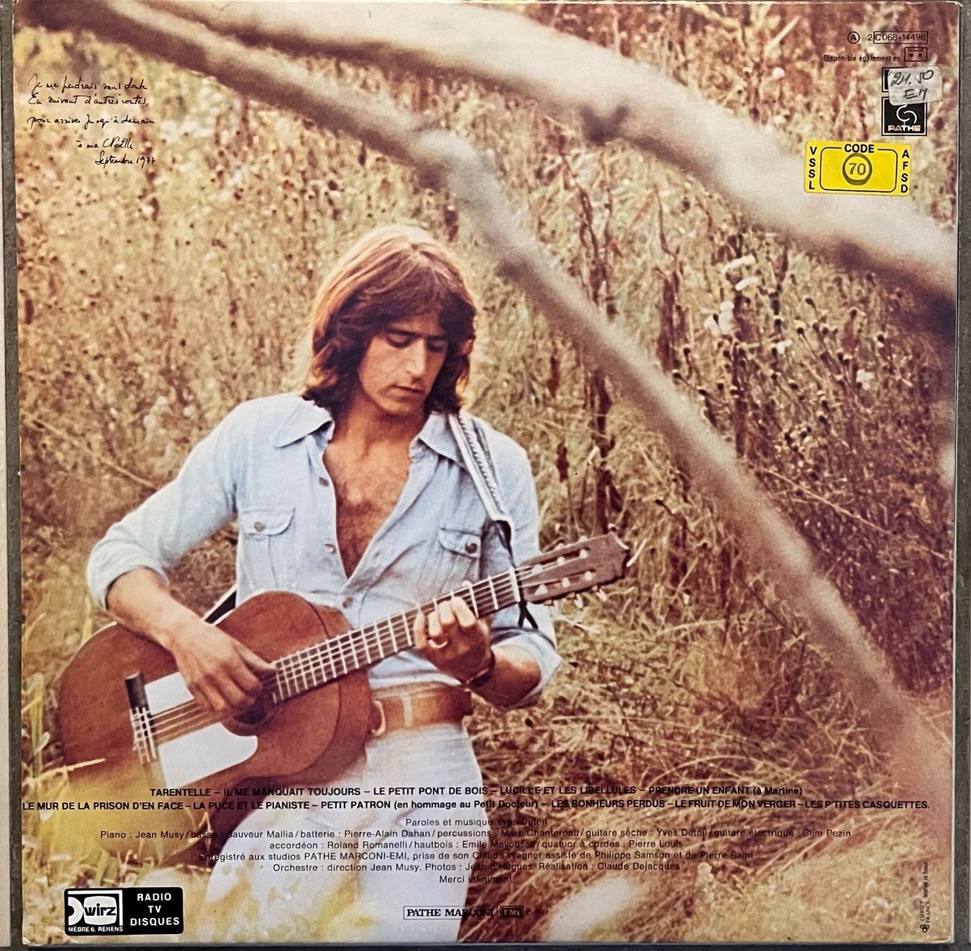 Schallplatten: YVES DUTEIL - YVES DUTEIL - 33 Tours – Gebraucht aus Bussigny von vinyl-pas-cher 2