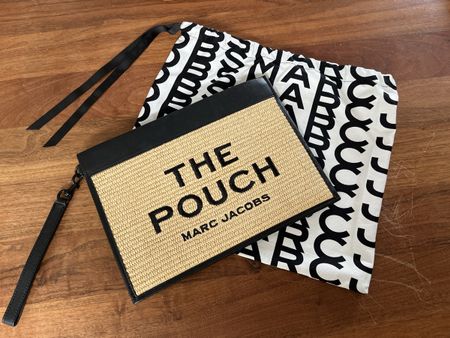 Marc Jacobs "The Pouch" Clutch - Stroh/Leder - Sommer-Look!