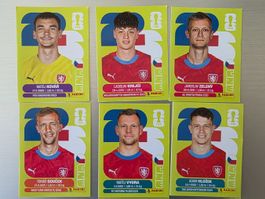 Panini 2026 WM USA CZE Tschechien 2, 4, 6, 12, 15, 19
