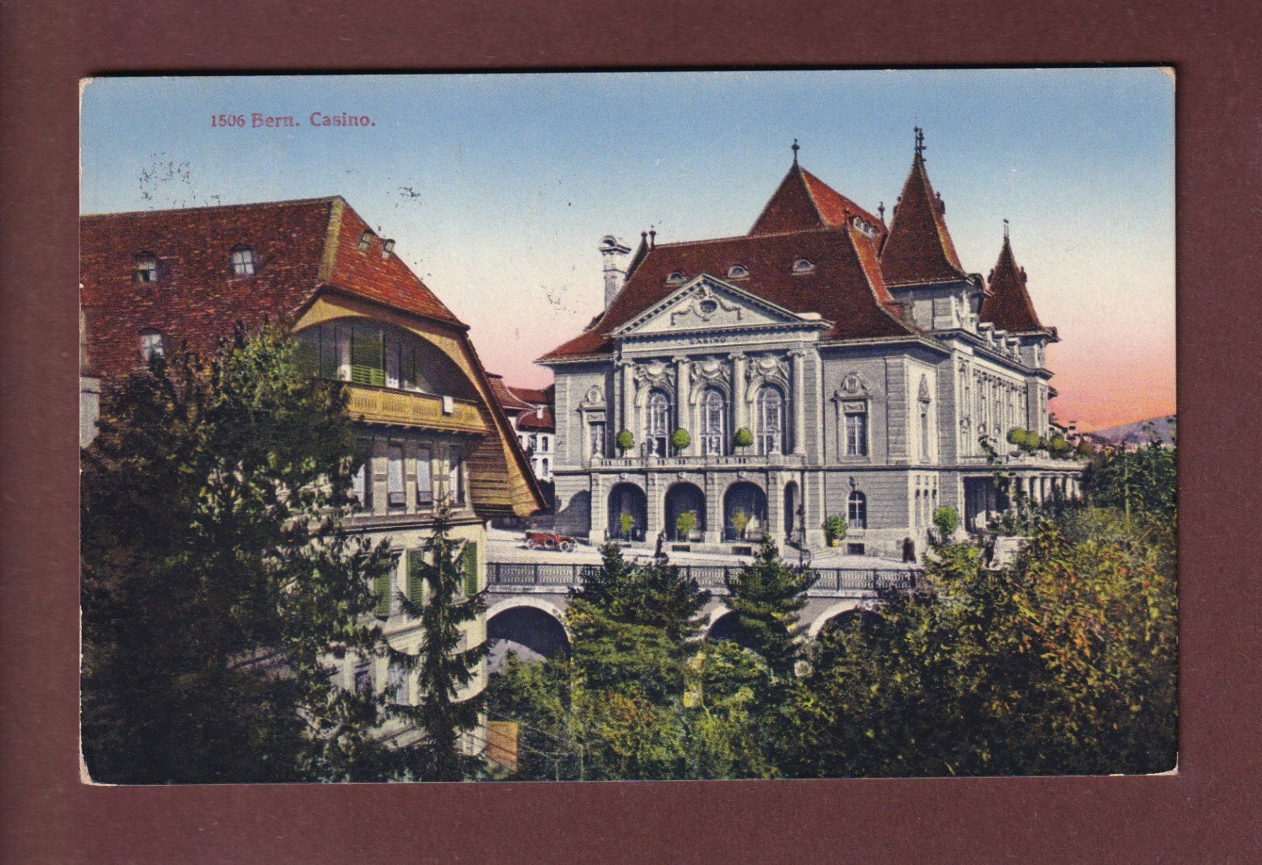 Cartoline postali: BERN - Casino - 1919 – Usato da Pully venduto da nicecards-shop