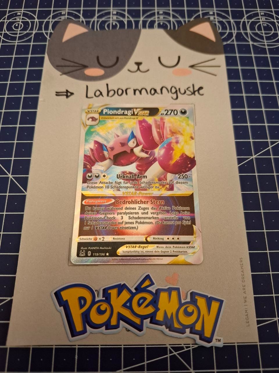Pokémon Carte collezionabili: Piondragi - Drapion VSTAR 119/196 DEU – Nuovo (secondo la descrizione) da Fällanden venduto da Labormanguste