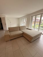 Ecksofa in Beige mit Recamiere gebrauchter Zustand