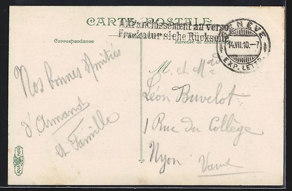 Cartoline postali: AK Genève, Perspective du grand quai – Usato da Berlin venduto da bartko-reher 1