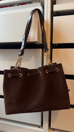 Charles & Keith Handtasche Braun Wildleder NEU aus Vietnam