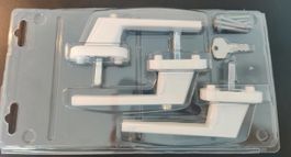 Abus Poignée de fenêtre verrouillable / Lot de 3