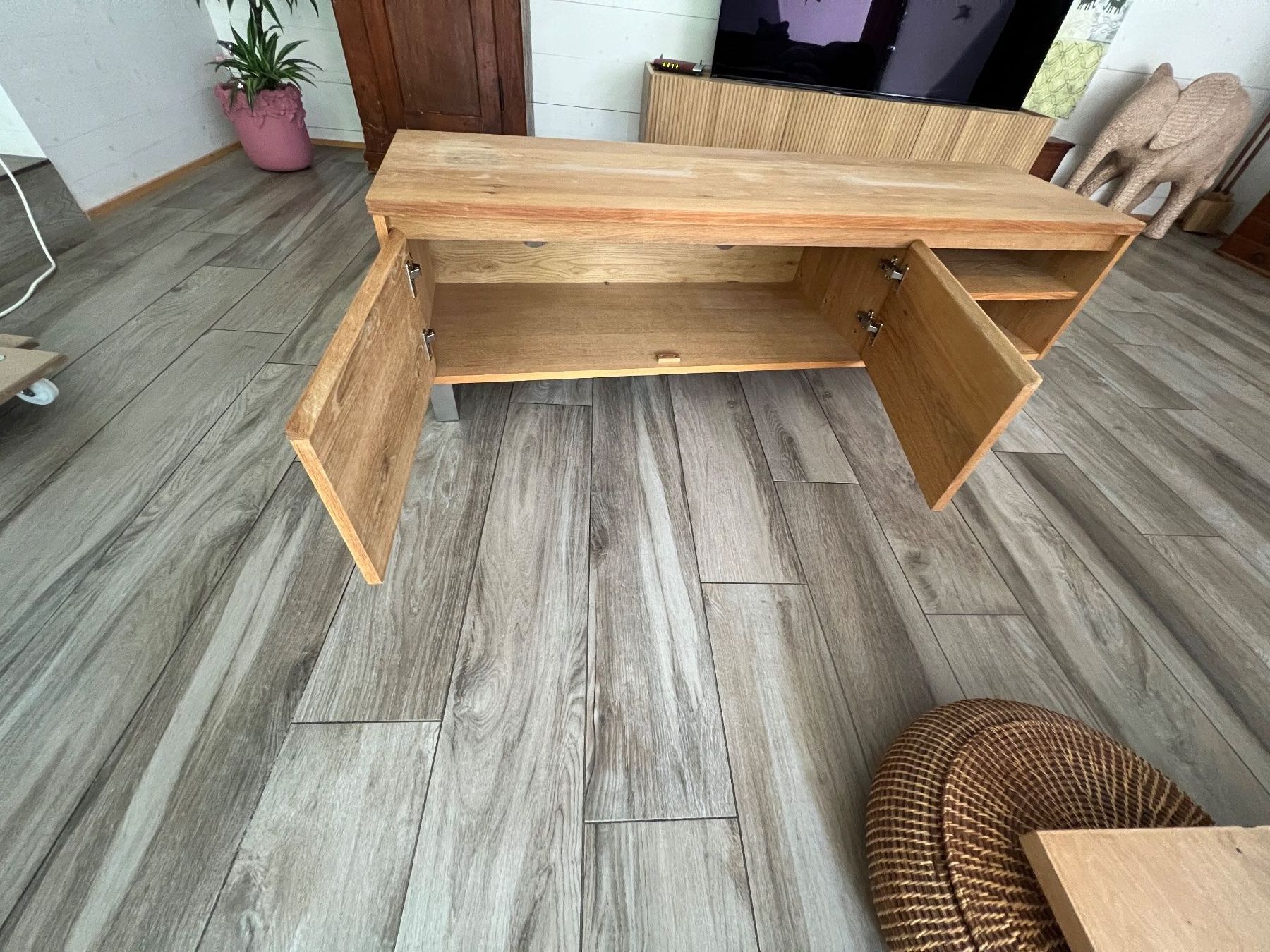 Micasa Mobili TV: TV-Möbel / Lowboard, Massivholz Eiche – Usato da Merzligen venduto da Paxi01 2