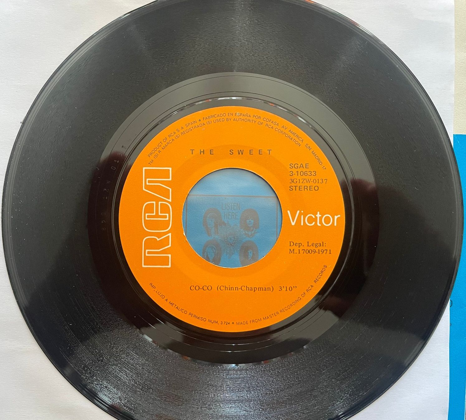 Schallplatten: 7", The Sweet, Co-Co, Spanien – Gebraucht aus Kleinlützel von Vinylspezi 3
