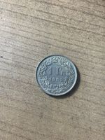 1 Schweizer Franken Silber Münze Jahrgang 1961