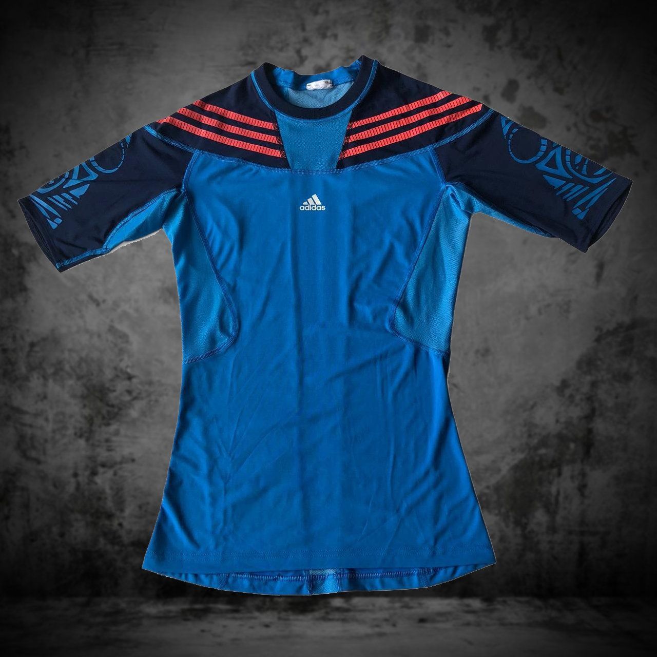 Adidas T-shirt: T-Shirt Adidas Techfit Blue Men M – Usato da Genève venduto da ang_7j7j 1