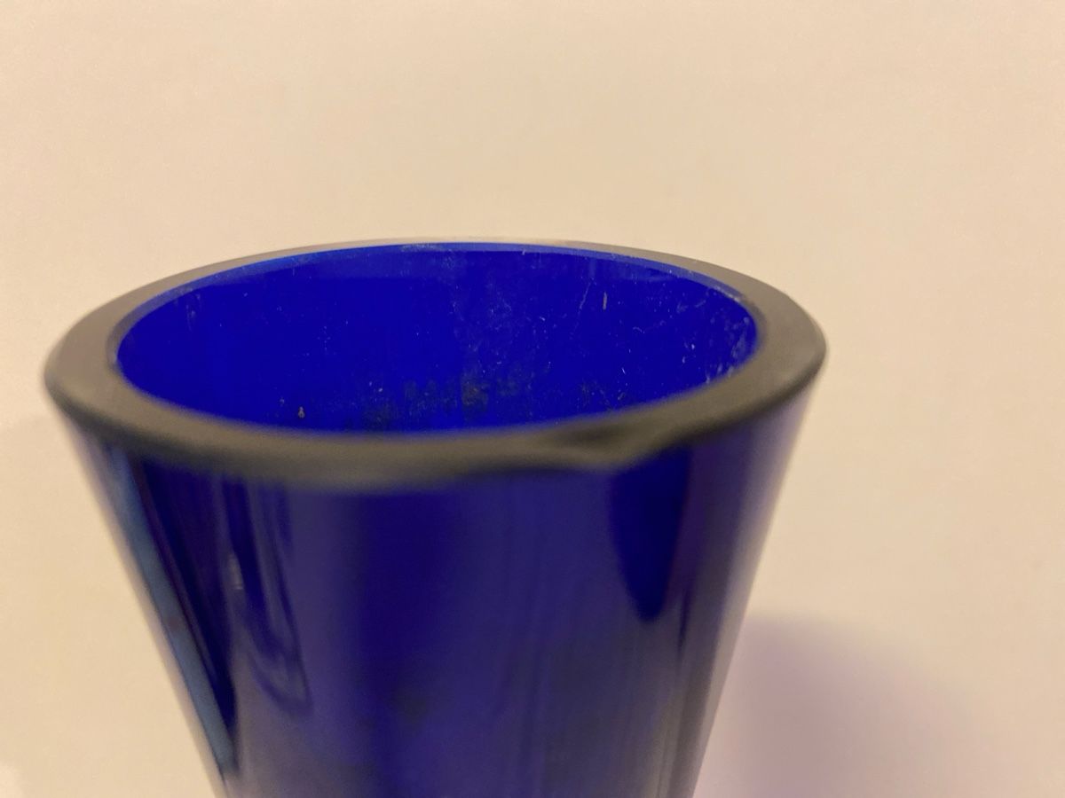 Vasi & Recipienti: Kobaltblaue Glasvase Handarbeit – Usato da sursee venduto da trilli-tralli 4
