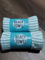 2x Strandtuch Badetuch, neu, gestreift, 80x160 cm Coop
