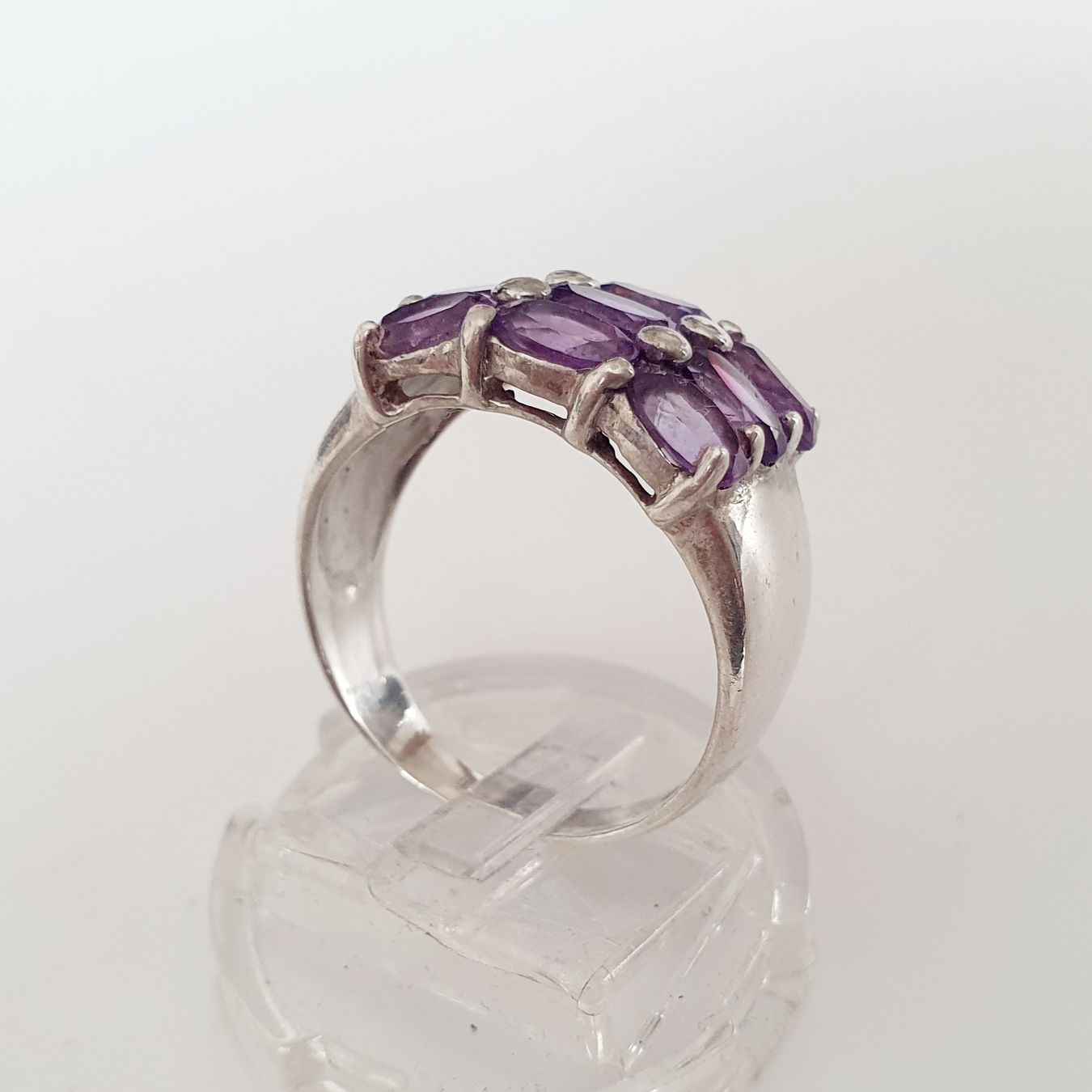 Anelli: Ring mit Amethysten in Silber 925, Gr 19,3 mm – Usato da Kreuzlingen venduto da Wunderkiste123 7