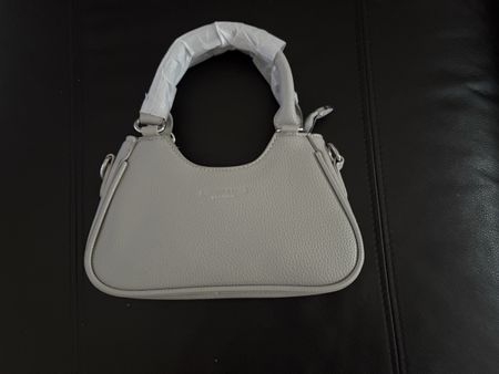 Graue Handtasche aus Leder / Fashion & Bags, neu!