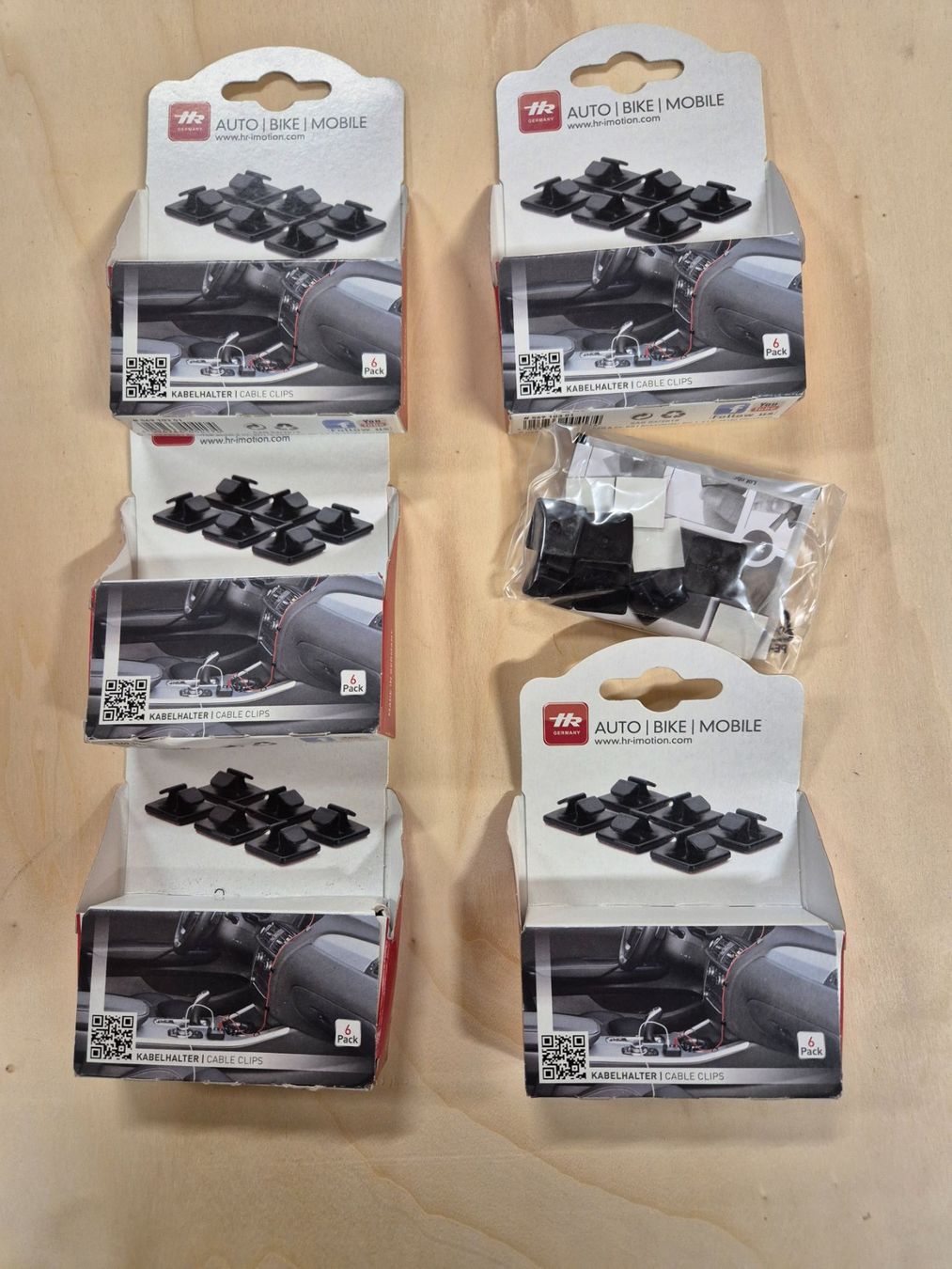 Altro Materiale elettrico: Kabelhalter Clips 6 Stk pro Pack, 5Pack Auto Motorrad Trakto – Nuovo e nell'imballaggio originale da Ibach venduto da Muoatahirsch