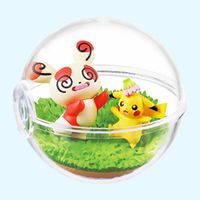 Pokémon - Figur Figurine - PIKACHU - Terrarium HAPPY Re-Ment