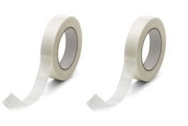 Filament Klebeband, glasfaser-längsverstärkt, 25mmx50m, 2St.