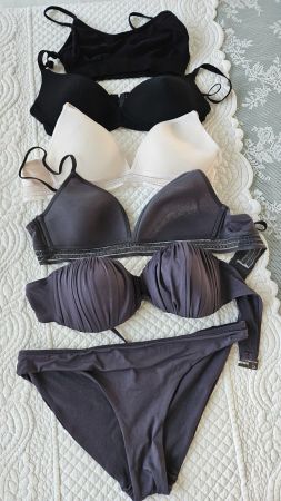4 x Damen BHs, und 1 x Bikini Grösse 75B