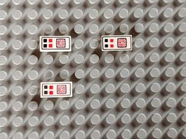 LEGO Space - Bedruckte Fliesen Computer 1x2 - 3069p25