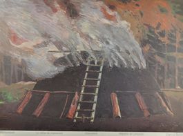 Schulwandbild Köhlerhandwerk H.Gantert @stal