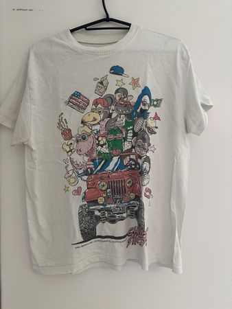 T-Shirt weiss Brandy Melville Grösse Onesize Grafik Print