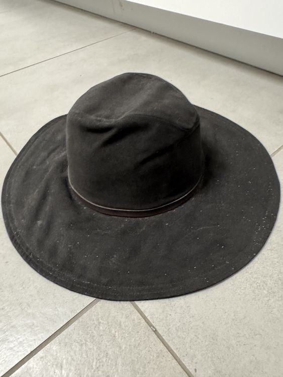 VASANA Chapeau Fedora Noir Classique - Feutre Vintage Large Bord Avec Ceinture Nœud Pour Homme Et Femme