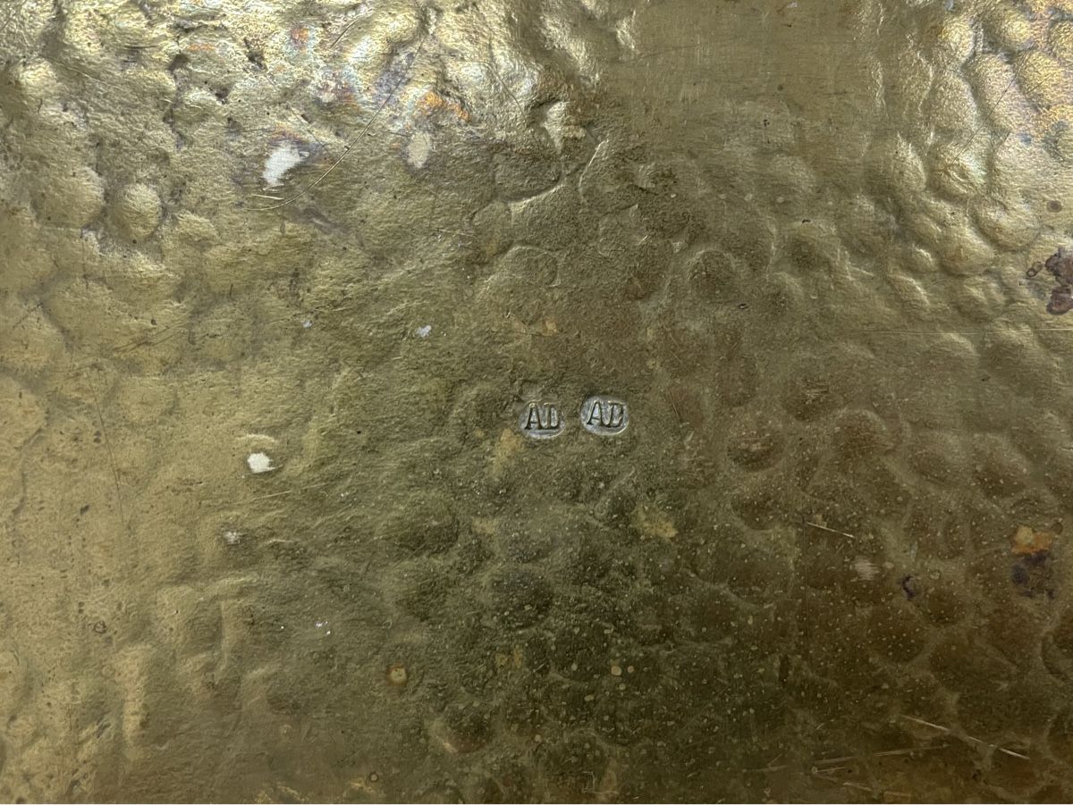 Piatti di portata: Arts & Crafts Messing Tablett antik Serviertablett hammered – Usato da Zürich venduto da Vintagewiesel 6