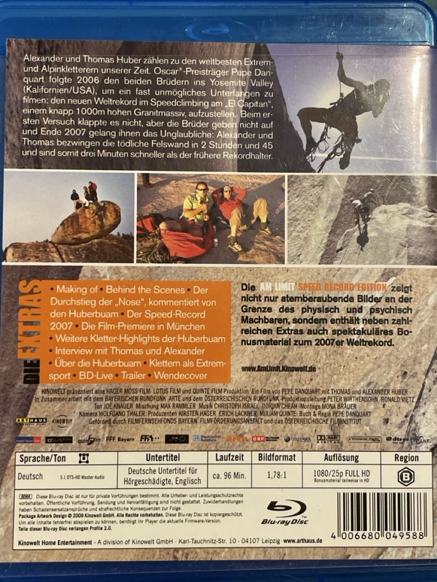 Tutti i DVDs: Am Limit (2007) – Usato da Waldenburg venduto da Gonzo8 1